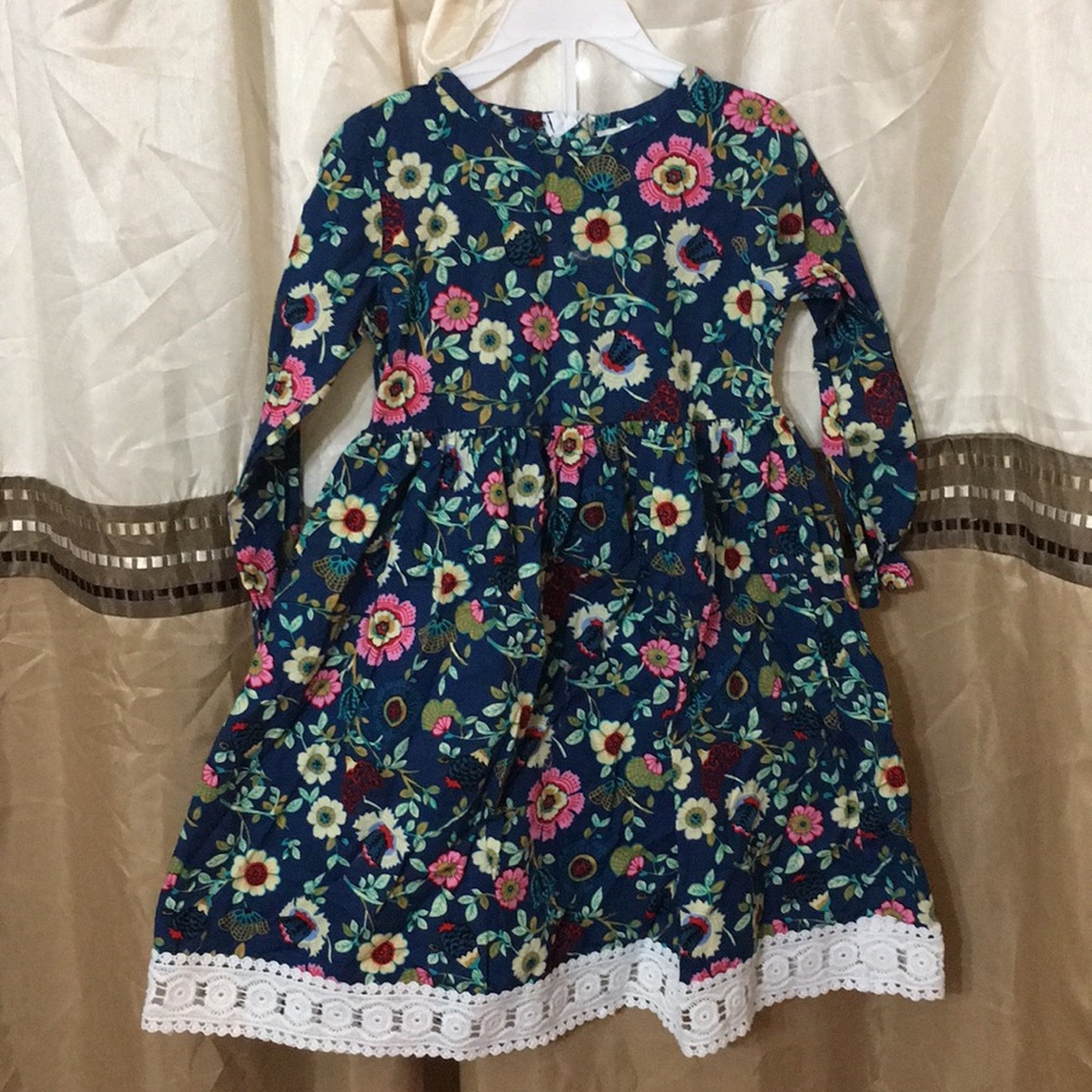 3t girls dress floral print